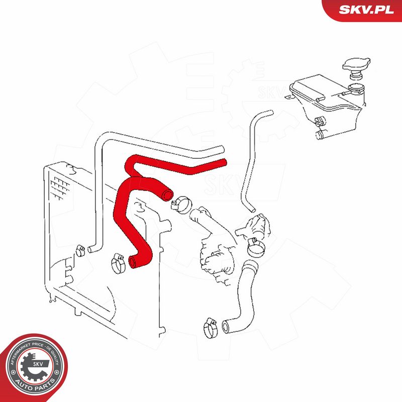 ESEN SKV 43SKV715 Radiator Hose