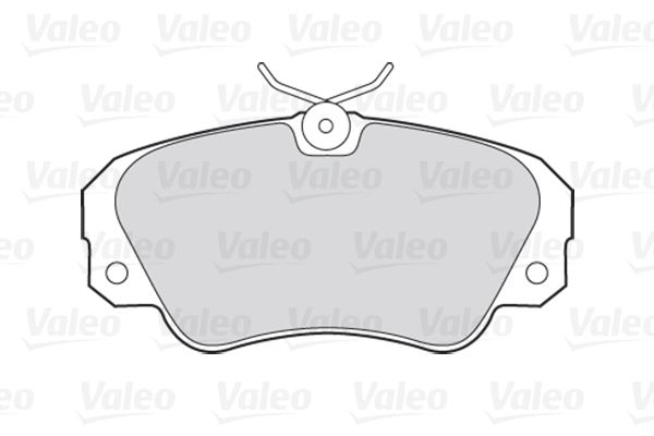 Комплект гальмівних накладок, дискове гальмо, Valeo 301256