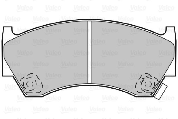 VALEO 598071 Brake Pad Set, disc brake