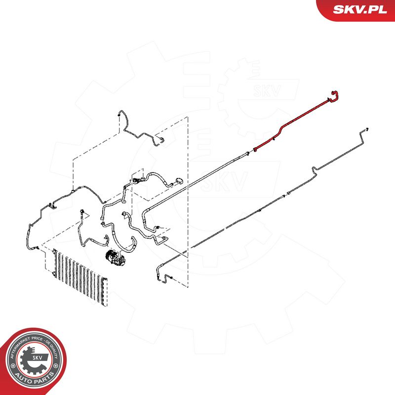 ESEN SKV 54SKV698 High-pressure Line, air conditioning