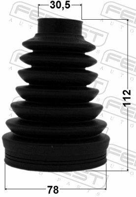 FEBEST 2315P-T5 Bellow Kit, drive shaft