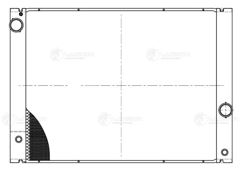 Радіатор, система охолодження двигуна, Luzar LRC26119