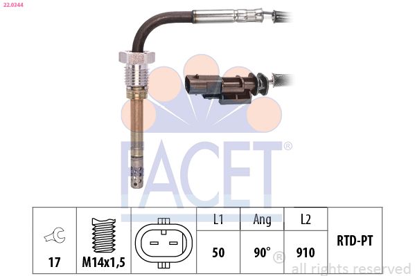 FACET Sensor, uitlaatgastemperatuur 22.0344