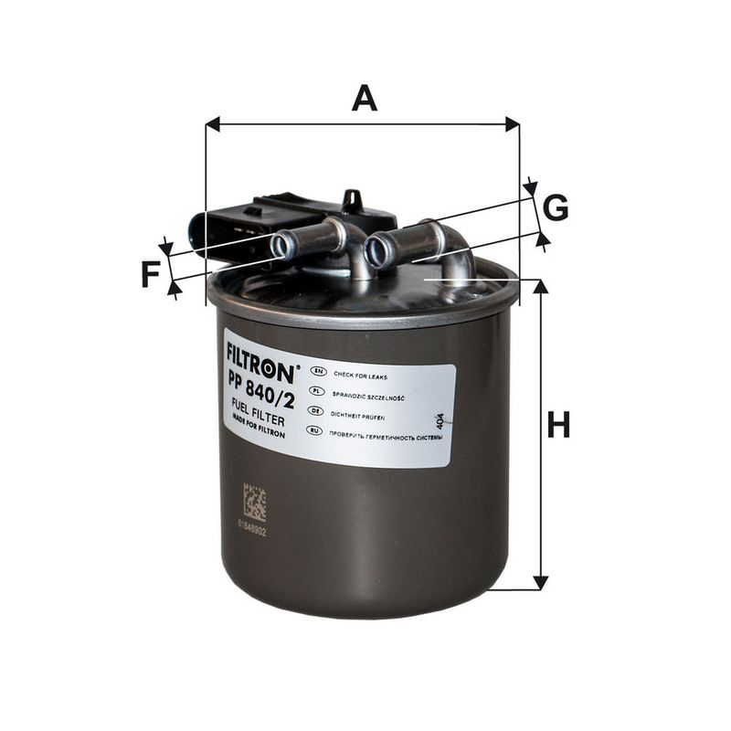 Kütusefilter, FILTRON PP 840, 2