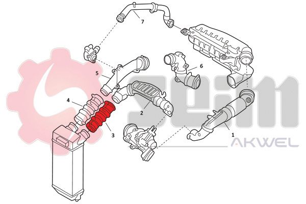 Шланг подачі наддувального повітря, Seim 982033