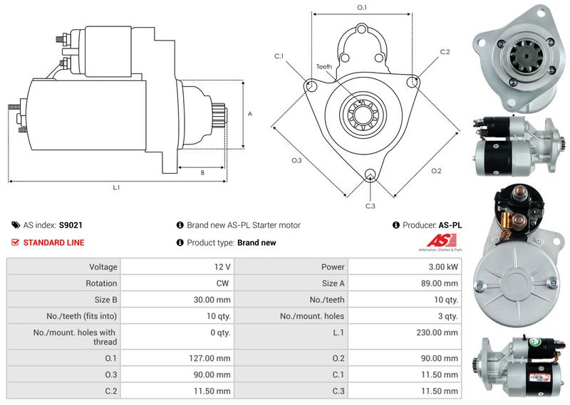 AS-PL S9021 Starter