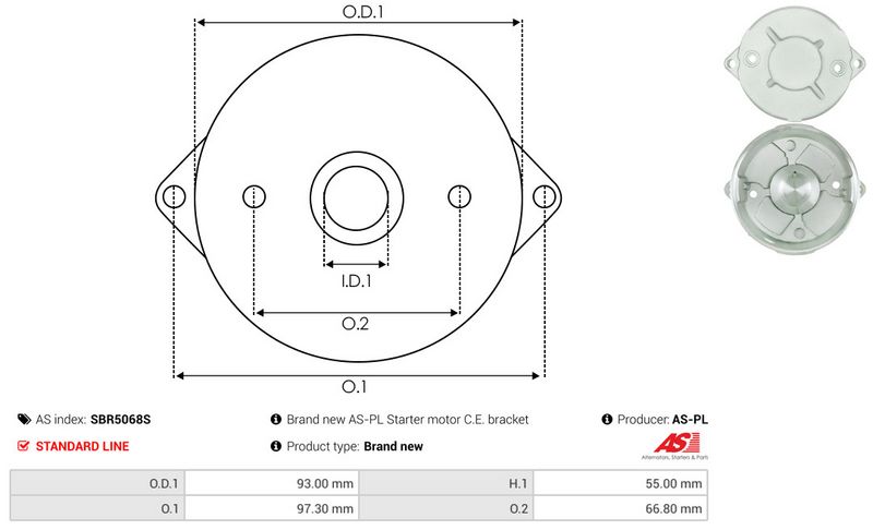 Starterikaas, Karburaator, AS-PL SBR5068S