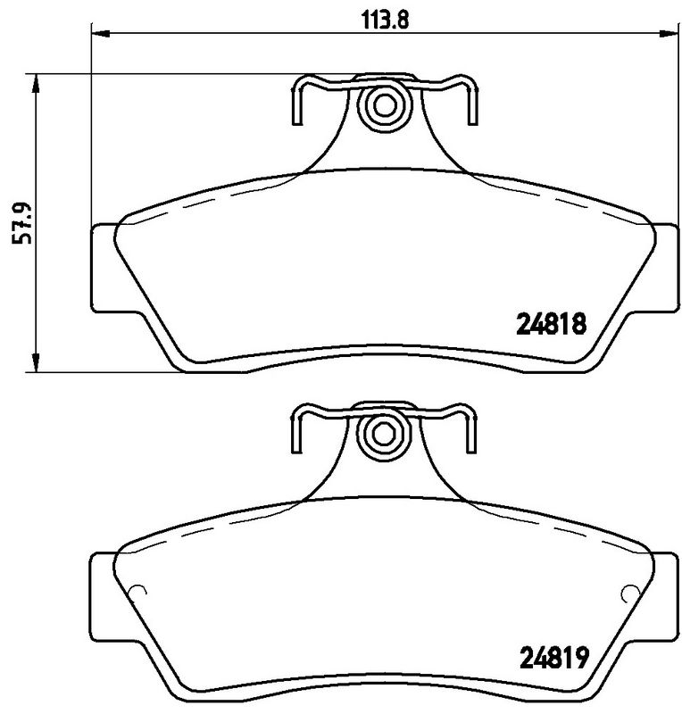 BREMBO P59056 Brake Pad Set, disc brake