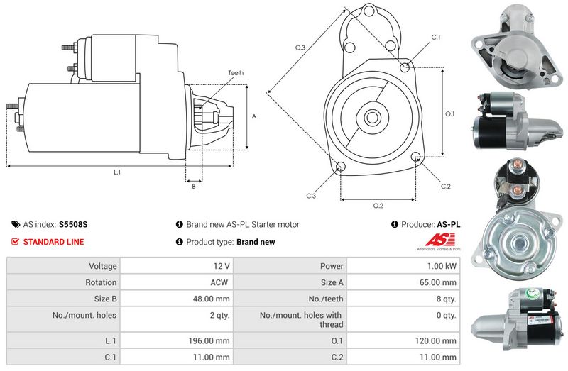 AS-PL S5508S Starter