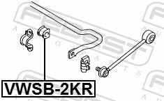 Автозапчастина FEBEST VWSB2KR