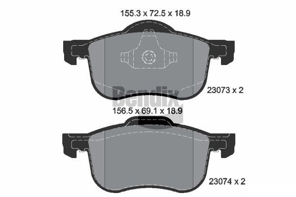 BENDIX Braking fékbetétkészlet, tárcsafék BPD1445