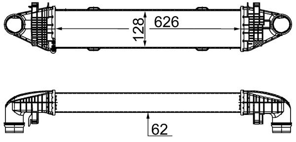 Product Image - Intercooler, inlaatluchtkoeler - CI356000S - MAHLE