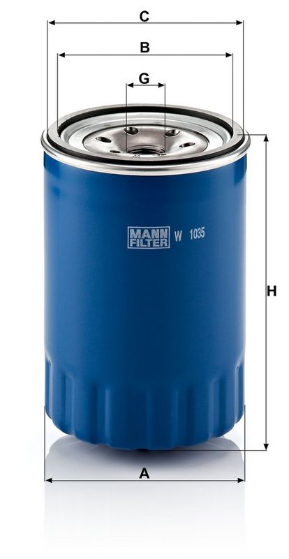 Õlifilter, MANN-FILTER W 1035