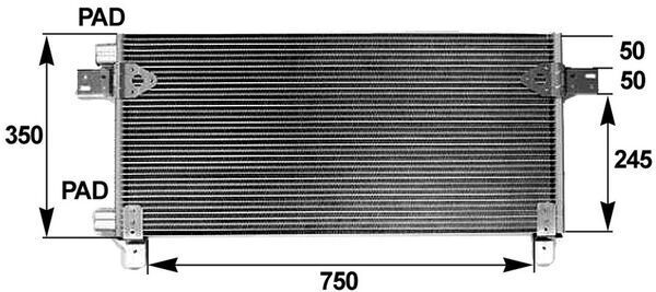 Product Image - Condensor, airconditioning - AC282000P - MAHLE