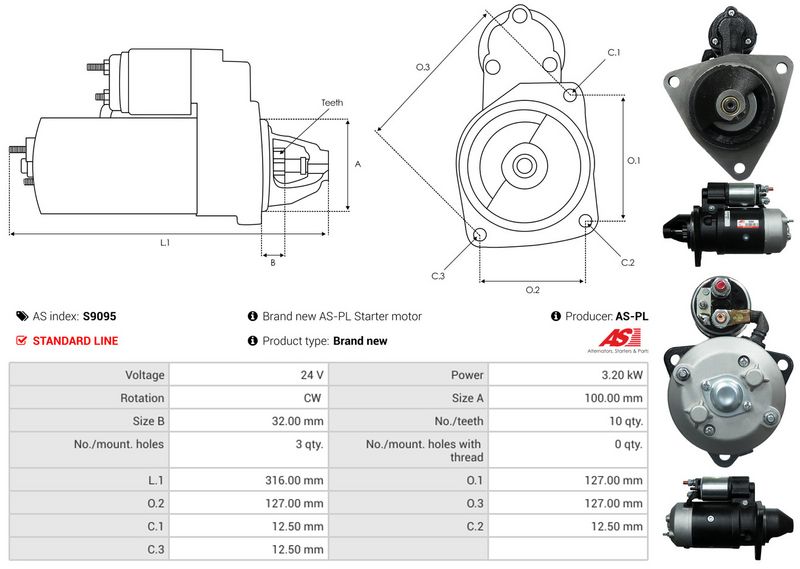 AS-PL S9095 Starter