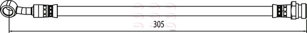 APEC Brake Hose HOS4134