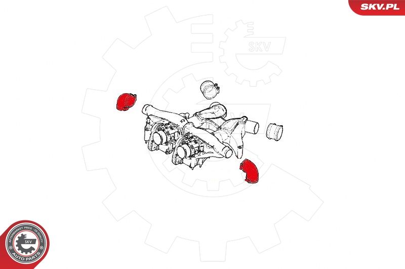 ESEN SKV 24SKV486 Intake Hose, air filter