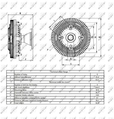 NRF 49418 Clutch, radiator fan