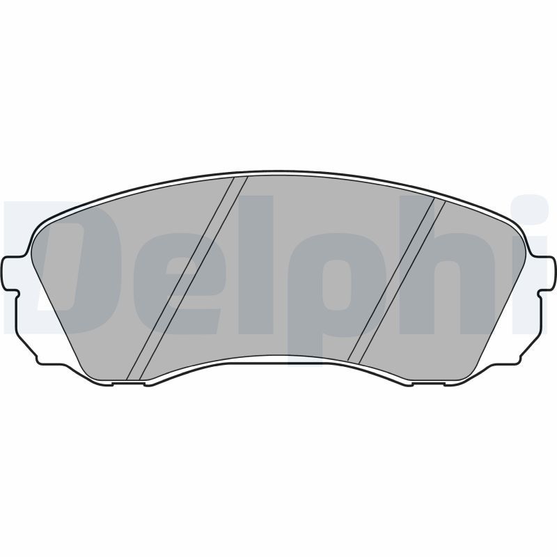 Комплект гальмівних накладок, дискове гальмо, Delphi LP2094