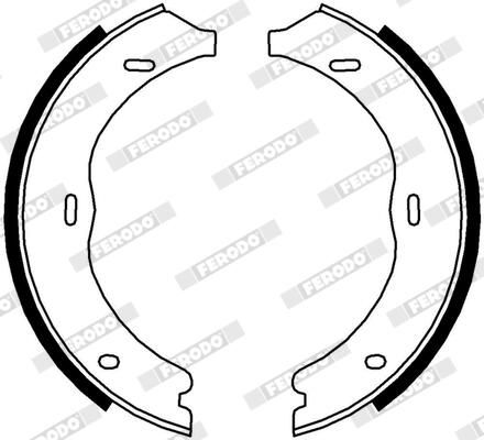 FERODO FSB4003 Brake Shoe Set, parking brake