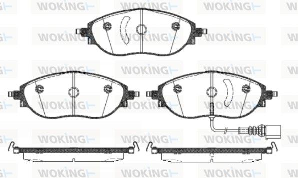 Комплект гальмівних колодок A3, Alhambra, Golf, Leon, Octavia, Passat B7, Passat B8, Passat CC, Sharan, Superb, Tiguan