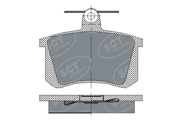 SCT - MANNOL fékbetétkészlet, tárcsafék SP 145 PR