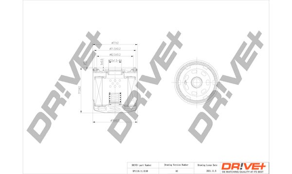 Dr!ve+ DP1110.11.0148 Oil Filter