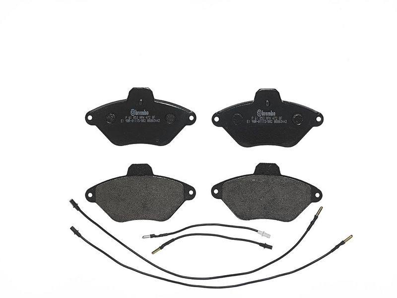 Piduriklotsi komplekt, ketaspidur, BREMBO P 61 053