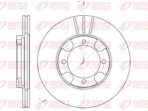 Гальмівний диск, Remsa 6389.10