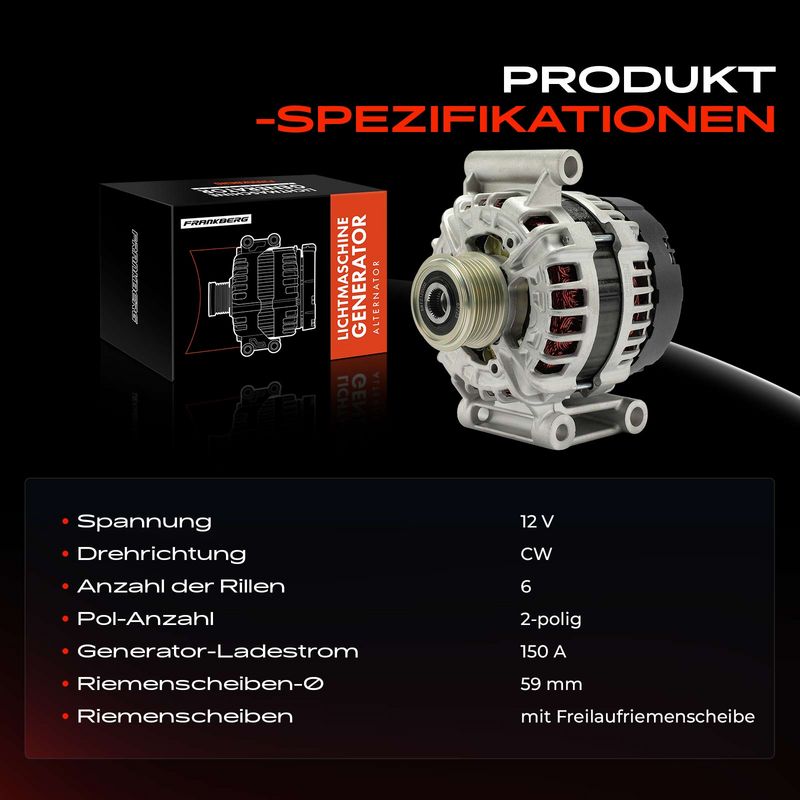 Frankberg 5481FB0027076 Alternator
