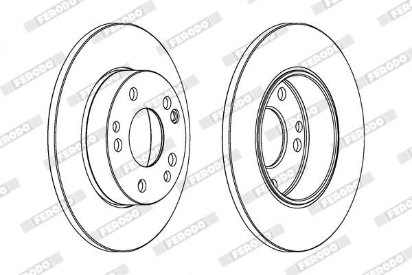 FERODO Disque de frein DDF053