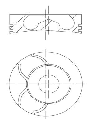 Поршень, Renault Megane II/Laguna II 1.9dci 01-07 (80.51mm/+0.5), Mahle 0220902