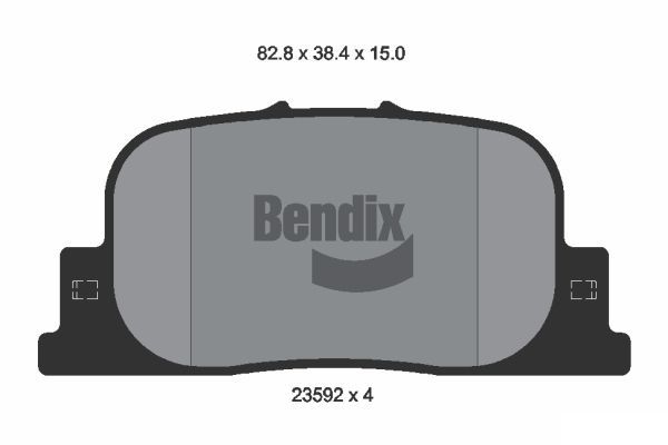 BENDIX Braking fékbetétkészlet, tárcsafék BPD2016