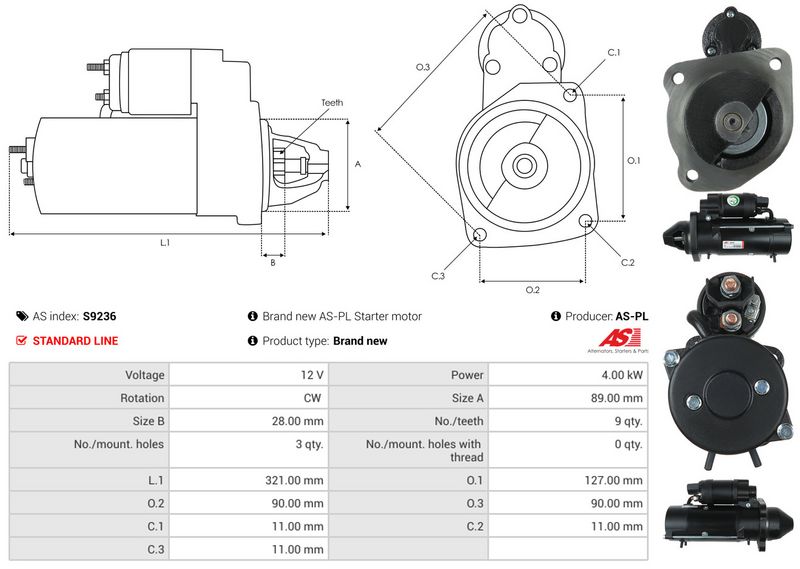 AS-PL S9236 Starter