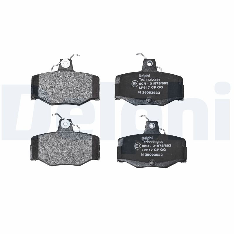 Piduriklotsi komplekt, ketaspidur, DELPHI LP617