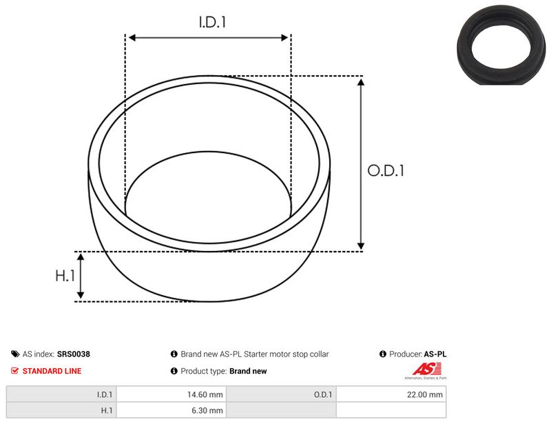 AS-PL SRS0038 Repair Kit, starter