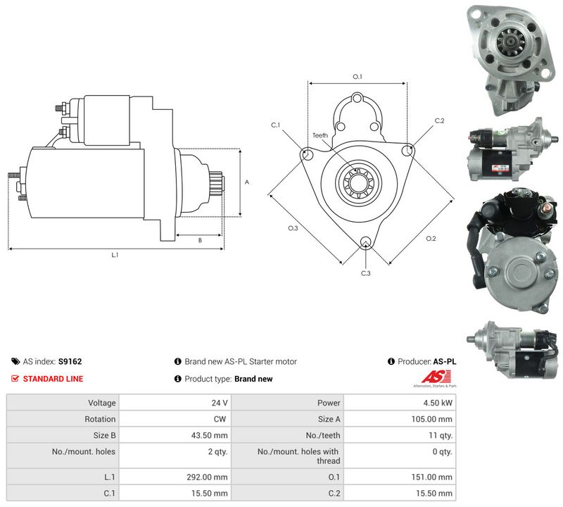 AS-PL S9162 Starter