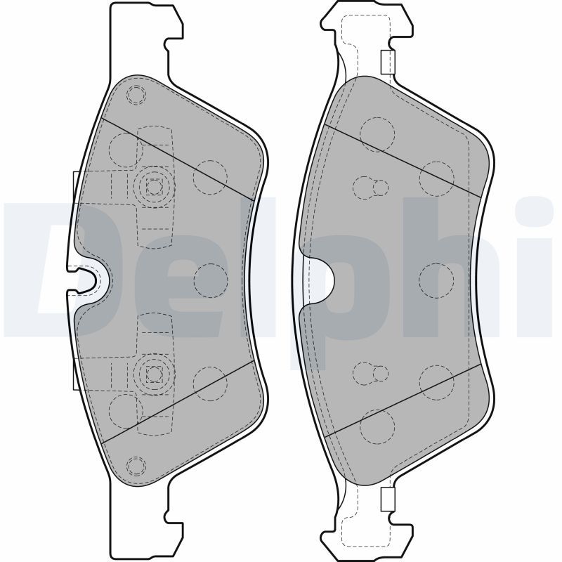 DELPHI LP2125 Колодки гальмівні (передні) MB E-class (W211)/M-class (W164)/R-class (W251) 03-14/G-class (W463) 04