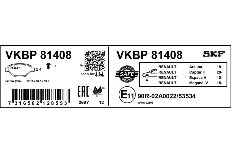 Prekės atitinka OEM kodą: 4106 068 08R