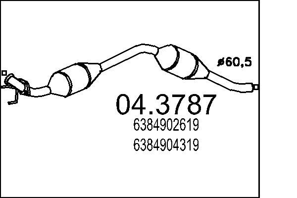 MTS katalizátor 04.3787