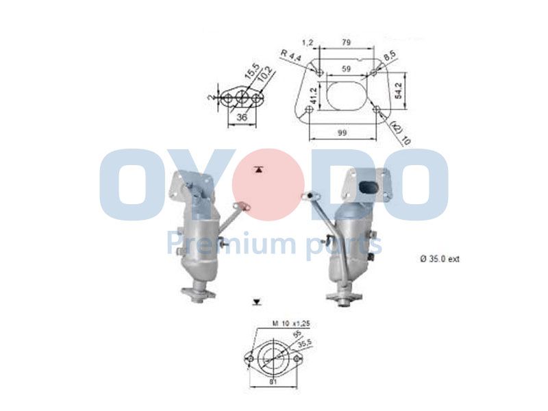 Oyodo katalizátor 10N0128-OYO