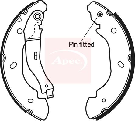APEC Brake Shoe Set SHU637