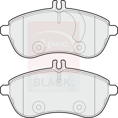 APEC Brake Pad Set, disc brake PAD1565B