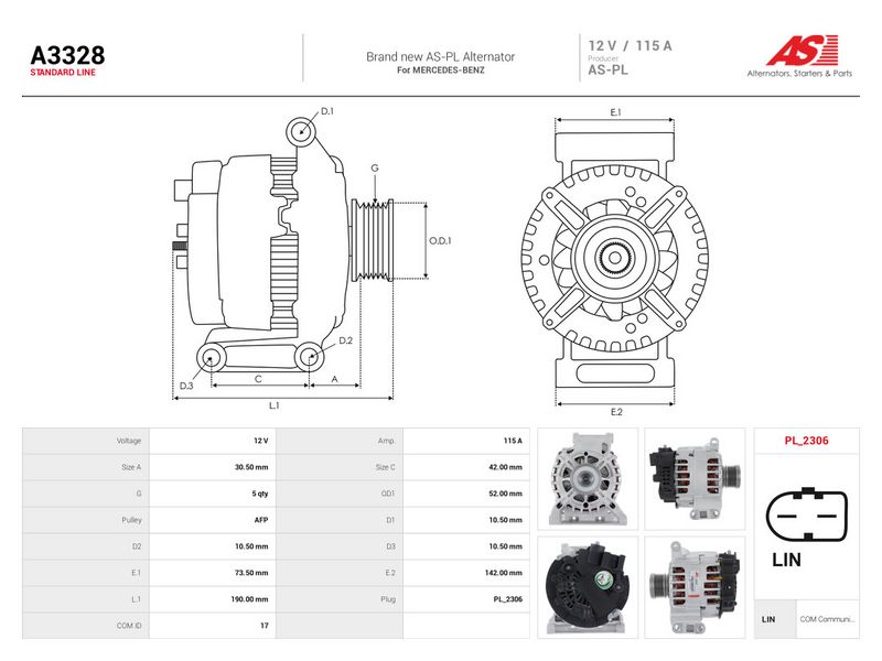 Generaator, AS-PL A3328