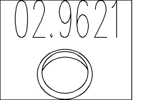 MTS tömítőgyűrű, kipufogócső 02.9621