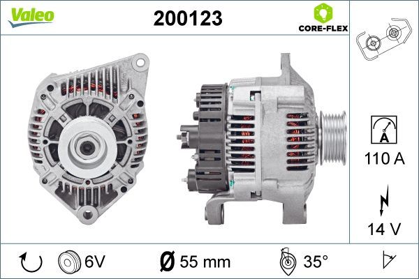 VALEO Dynamo / Alternator 200123