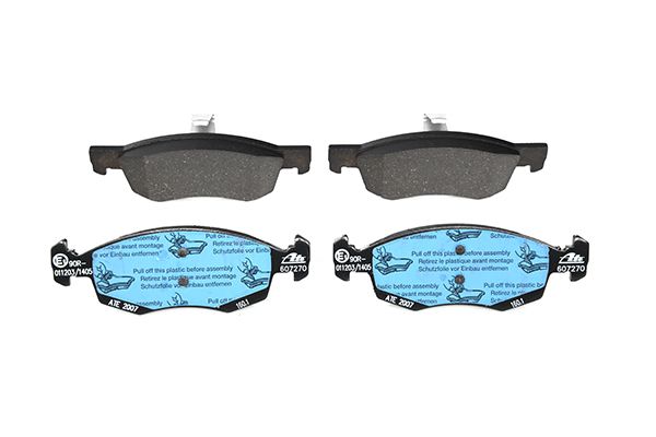 Комплект гальмівних накладок, дискове гальмо, Ate 13.0460-7270.2