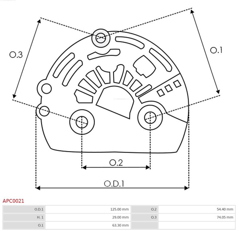 Захисний ковпачок, генератор, Auto Starter APC0021