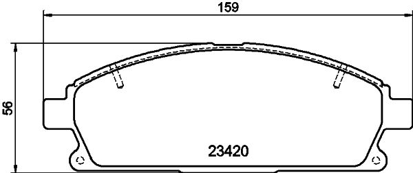 HELLA PAGID fékbetétkészlet, tárcsafék 8DB 355 021-651