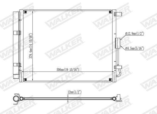 CONDENSATOR CLIMATIZARE WALKER WCD00022 6